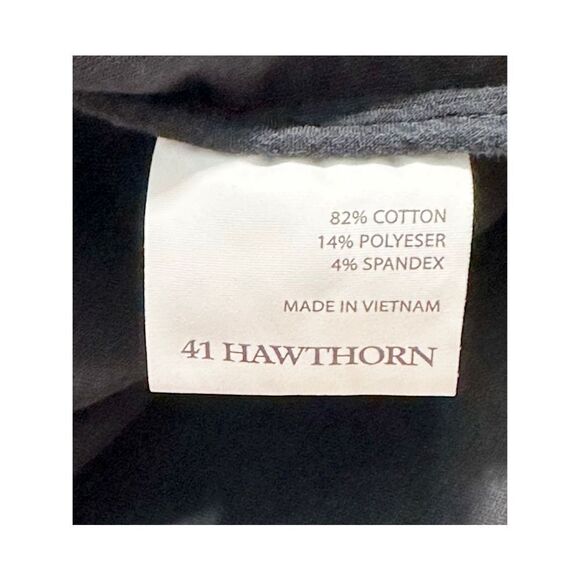 41 Hawthorn Women's Open‎ Front Notch Lapel Blazer Jacket Pockets Black Small - Picture 9 of 11